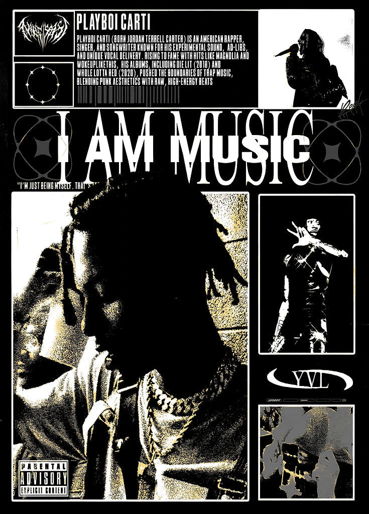 Playboi Carti metal poster artwork